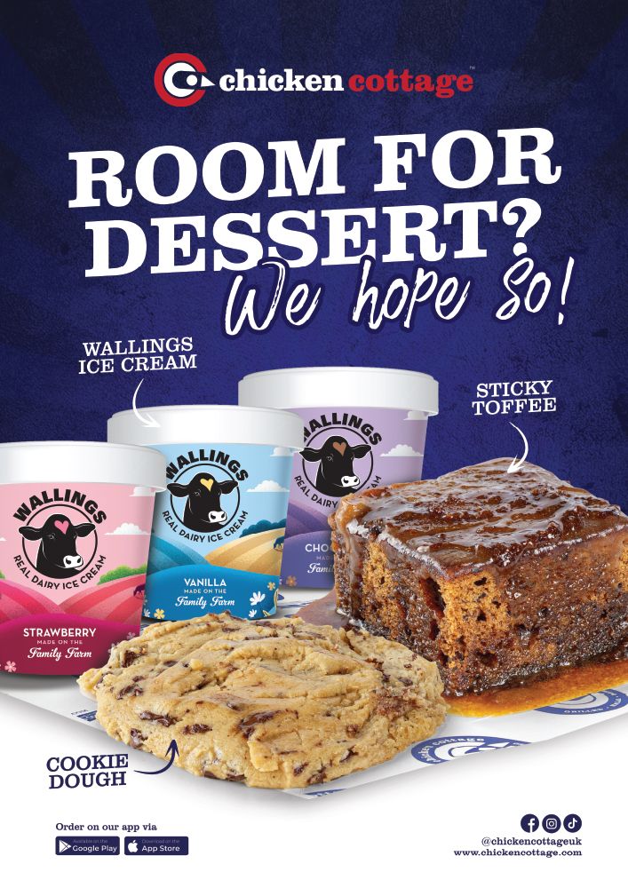 Room For Dessert Vinyl Sticker