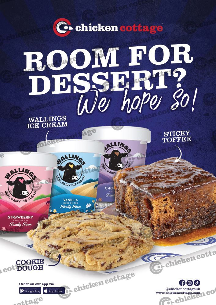 Room For Dessert Vinyl Sticker