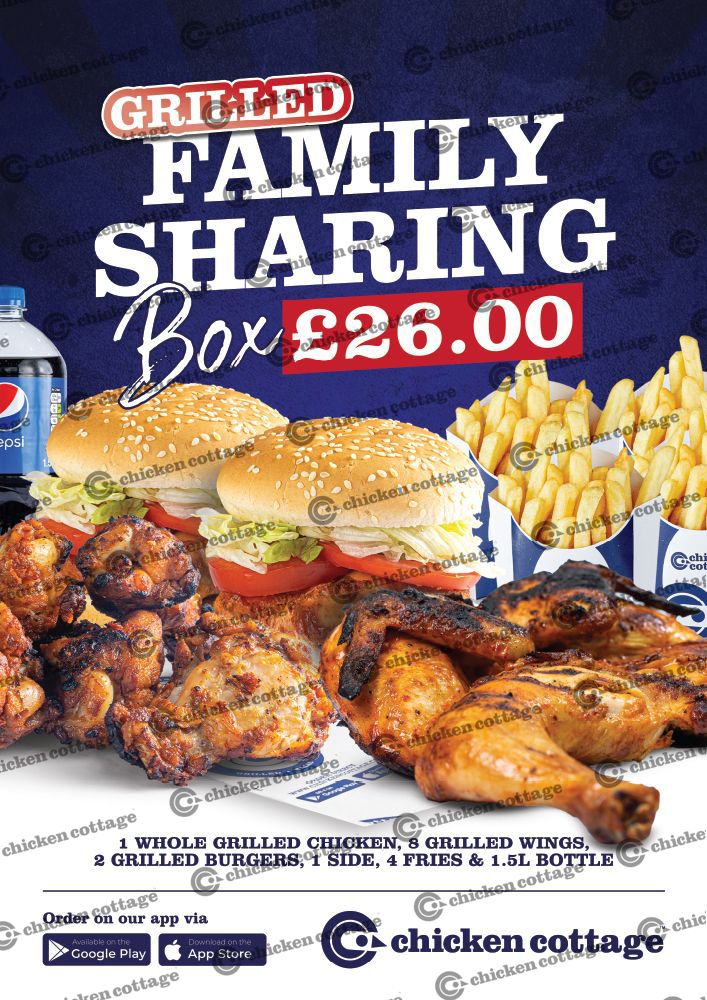 Grilled Family Sharing Box Vinyl Sticker