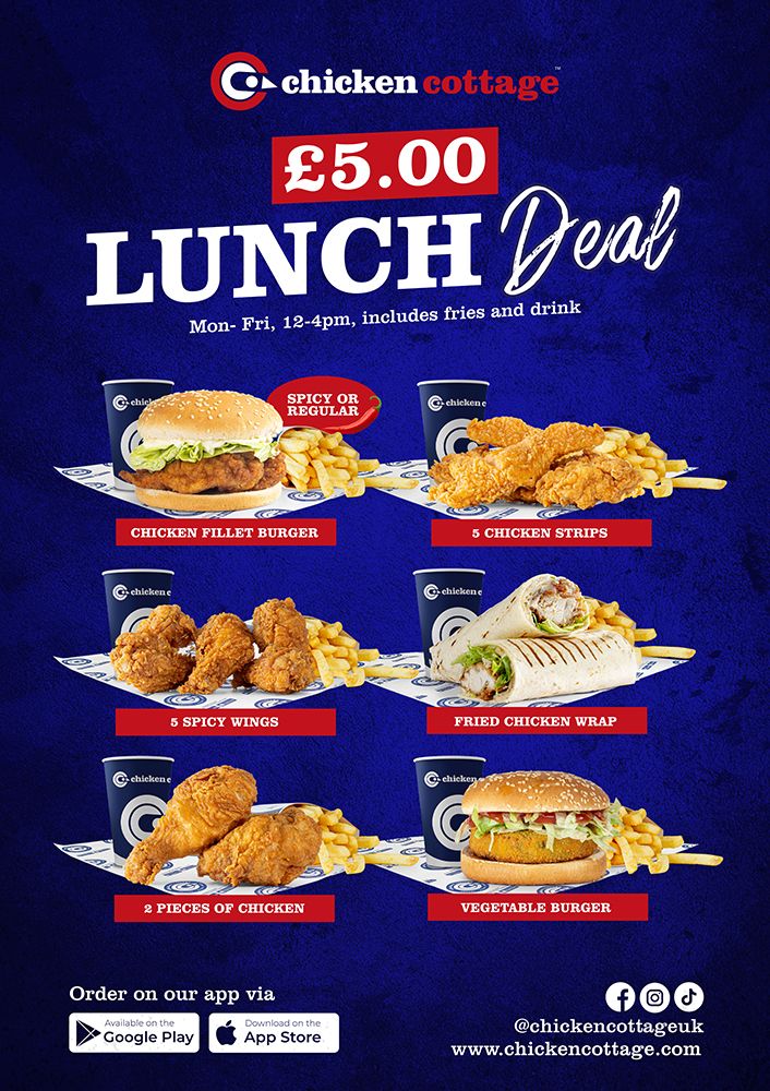 £5 Lunch Offer Vinyl Sticker