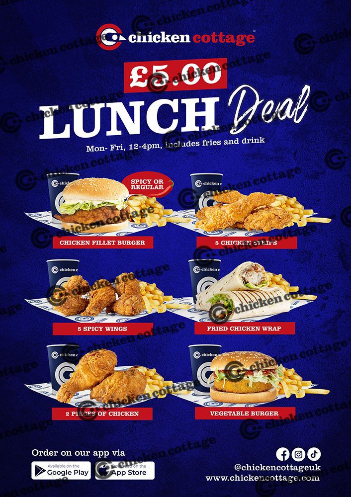 £5 Lunch Offer Vinyl Sticker