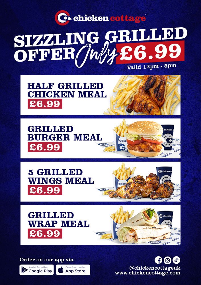 Sizzling Grilled Offer  Vinyl Sticker