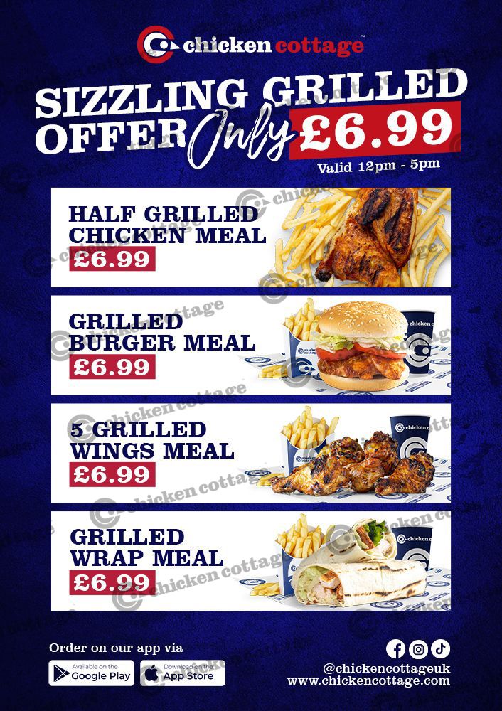 Sizzling Grilled Offer  Vinyl Sticker
