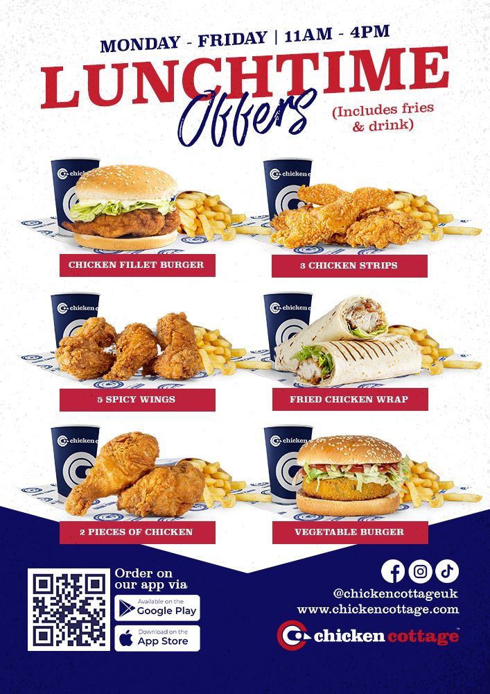 £5 Lunchtime Offers Vinyl Sticker