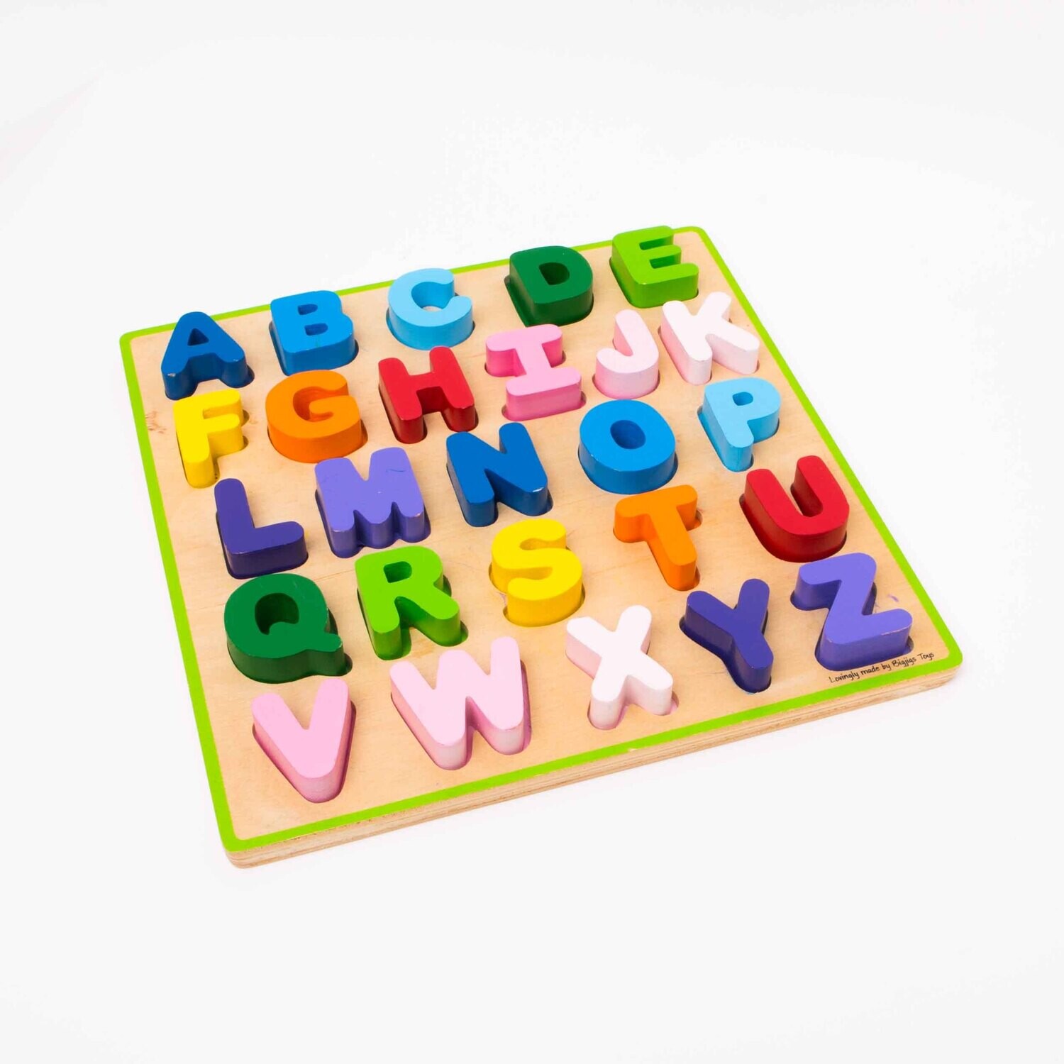 Dřevěná vkládací abeceda Bigjigs Toys