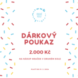 Dárkový poukaz 2000 Kč