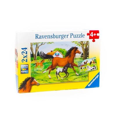 Ravensburger puzzle Svět koní 2x24 ks