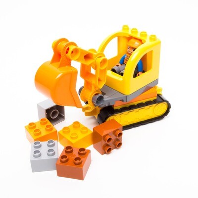 Lego Duplo pásový bagr a náklaďák