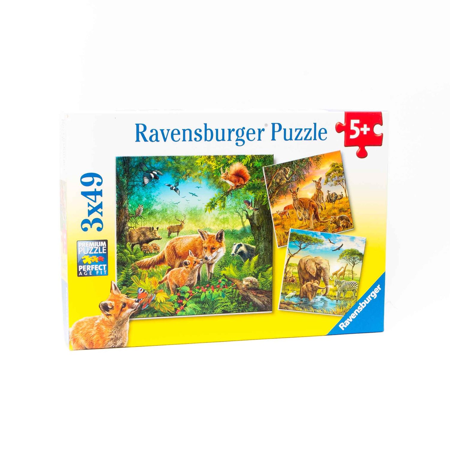 Ravensburger puzzle Zvířátka 3 x 49 ks