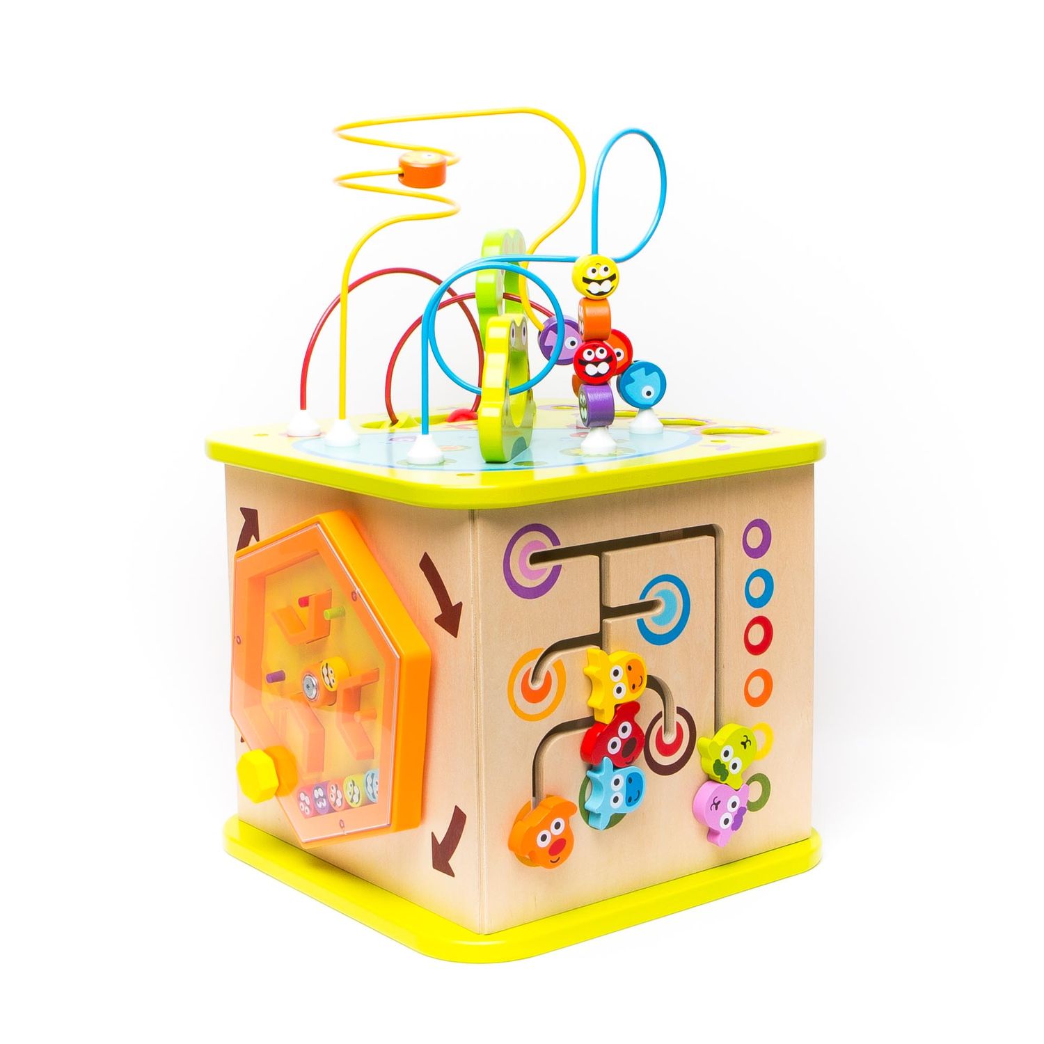 Hape motorická kostka s bludištěm