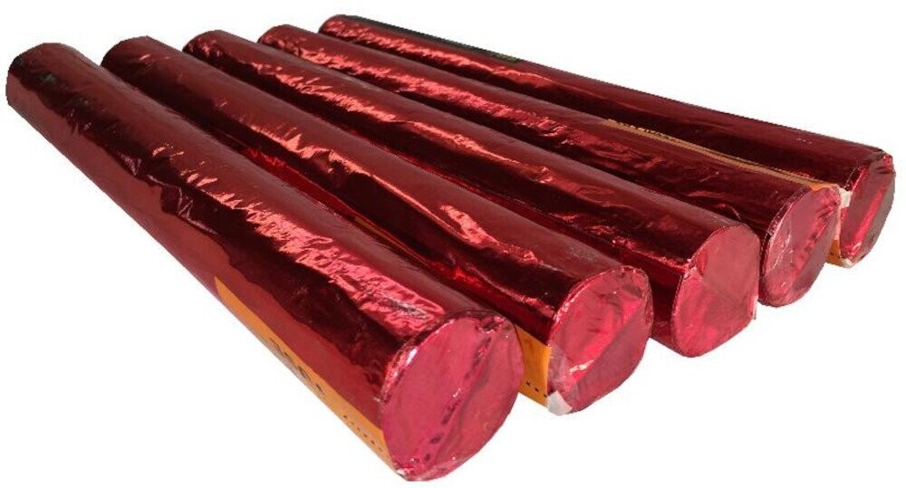 BENGALA DE FÚTBOL ROJA (PAQ. 5 UDS.)