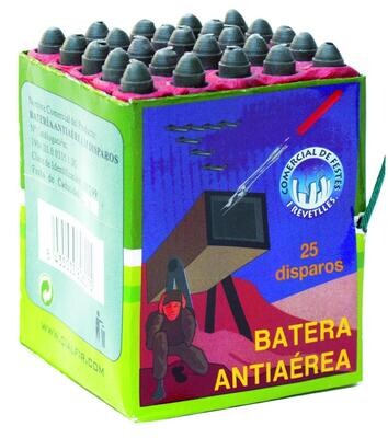 BATERÍA MISILES SILBATO Y TRUENO 25 D.