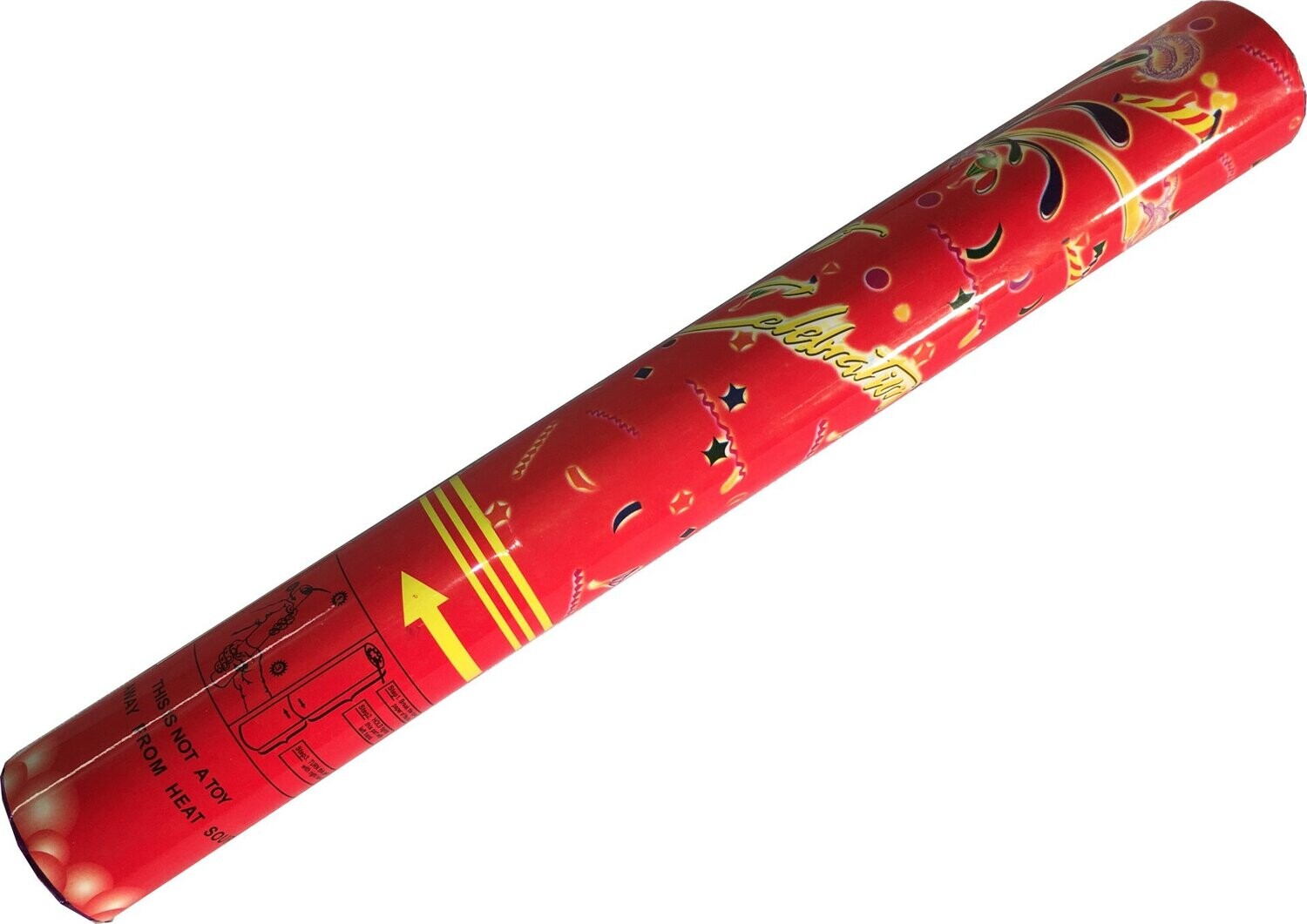 TUBO CONFETI 40 CM COLOR MIX