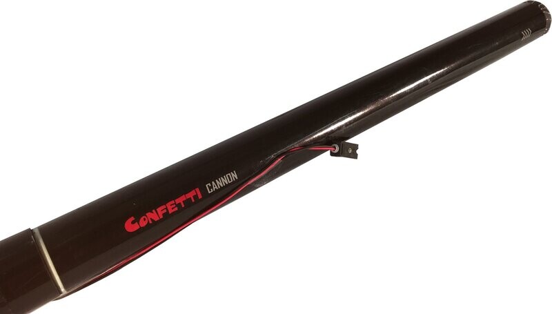 TUBO CONFETI PRO 80 CM ELÉCTRICO - CARGA EXTRA