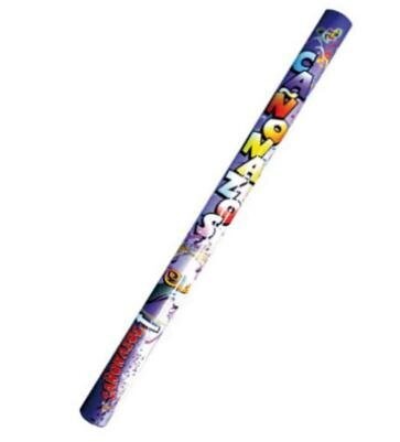 TUBO CONFETI 80 CM COLOR MIX
