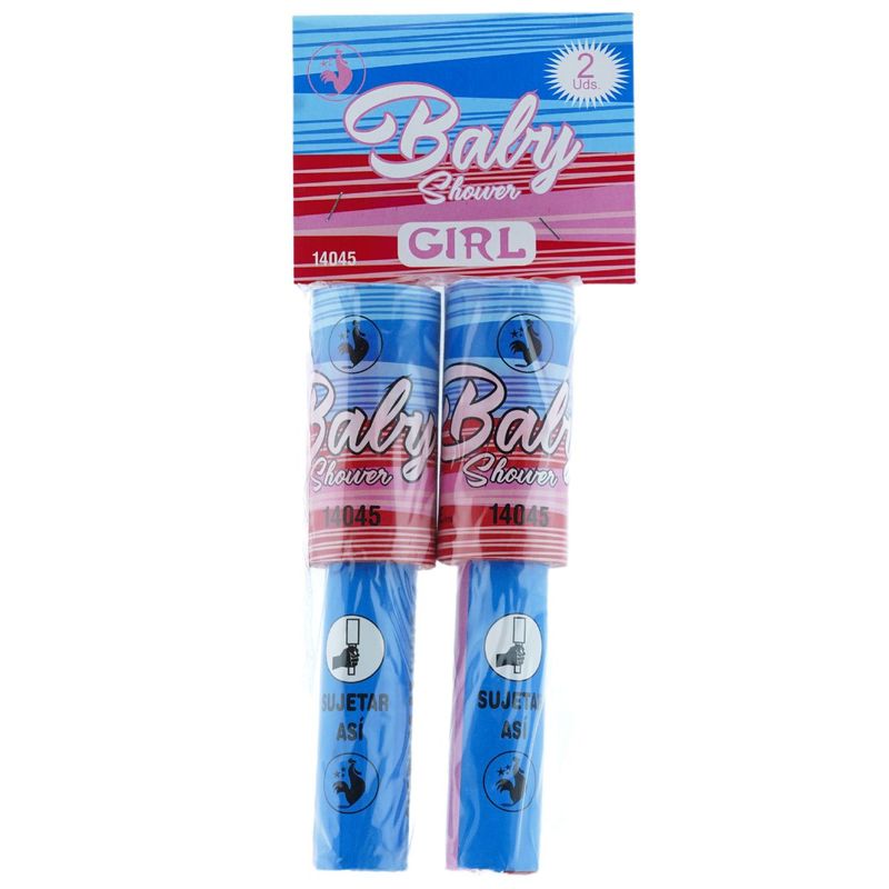 2 ANTORCHAS DE HUMO BABY SHOWER ROSA