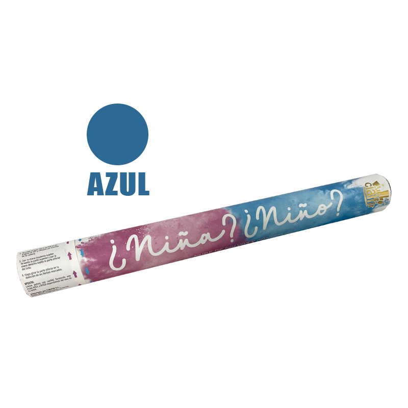 TUBO DE CONFETI Y POLVO HOLI AZUL TUBO DE CONFETI Y POLVO HOLI AZUL