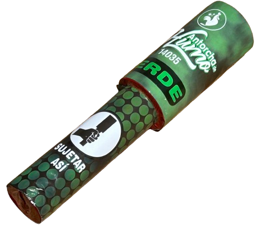 ANTORCHA DE HUMO GRAN INTENSIDAD VERDE