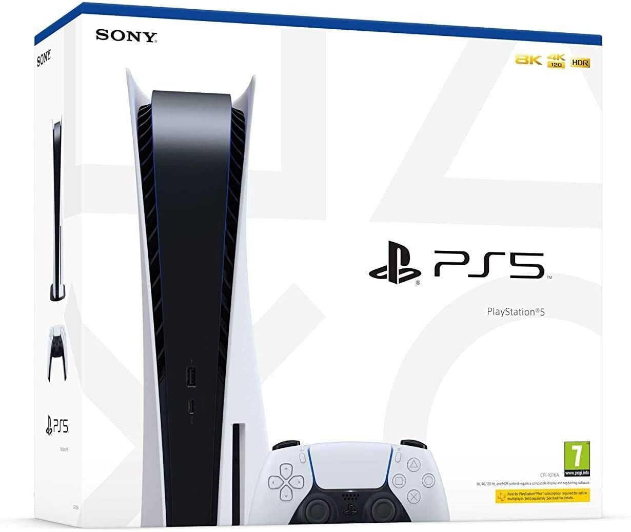 Sony PlayStation 5 Édition Standard, PS5 avec 1 Manette Sans Fil DualSense, Couleur : Blanche