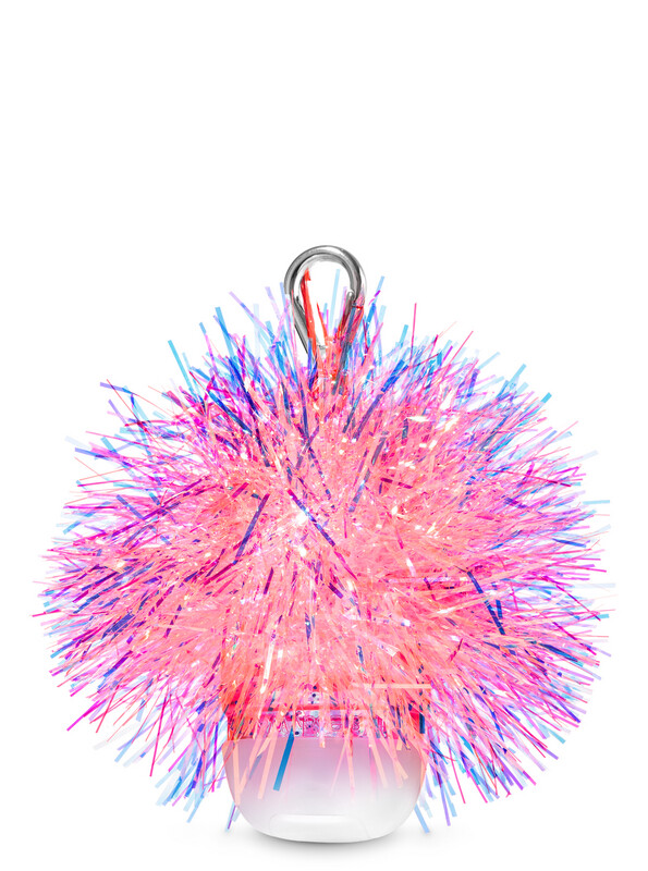 Tinsel Pom Hand Sanitizer Holder