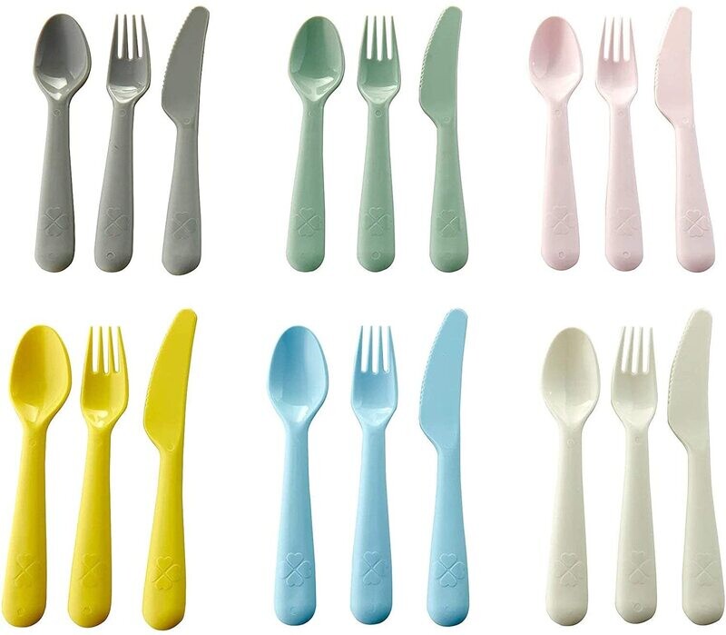 KALAS
18-piece cutlery set, mixed colours