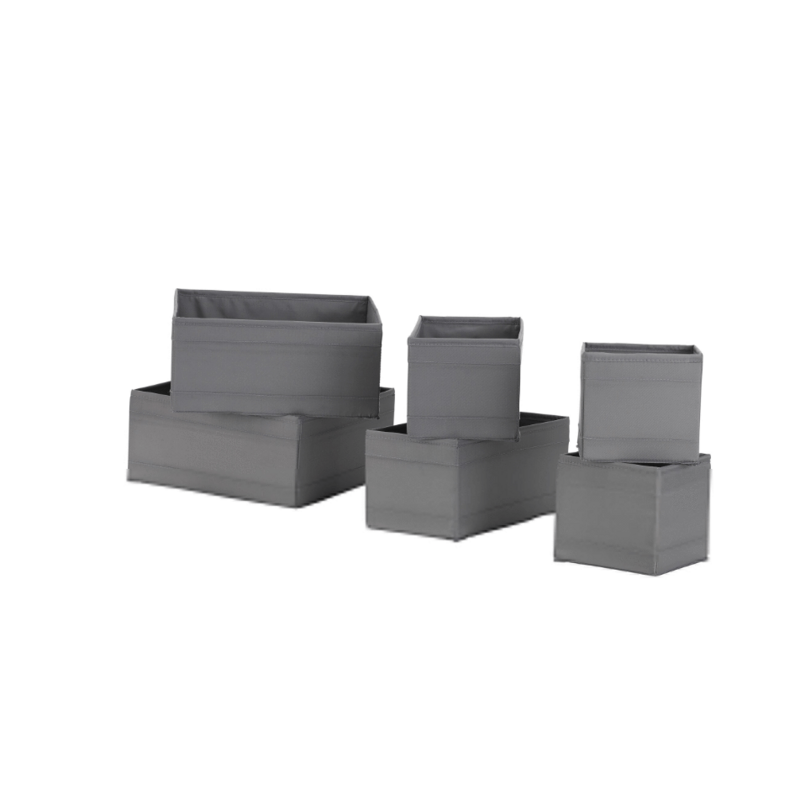 SKUBB
Box, set of 6, dark grey