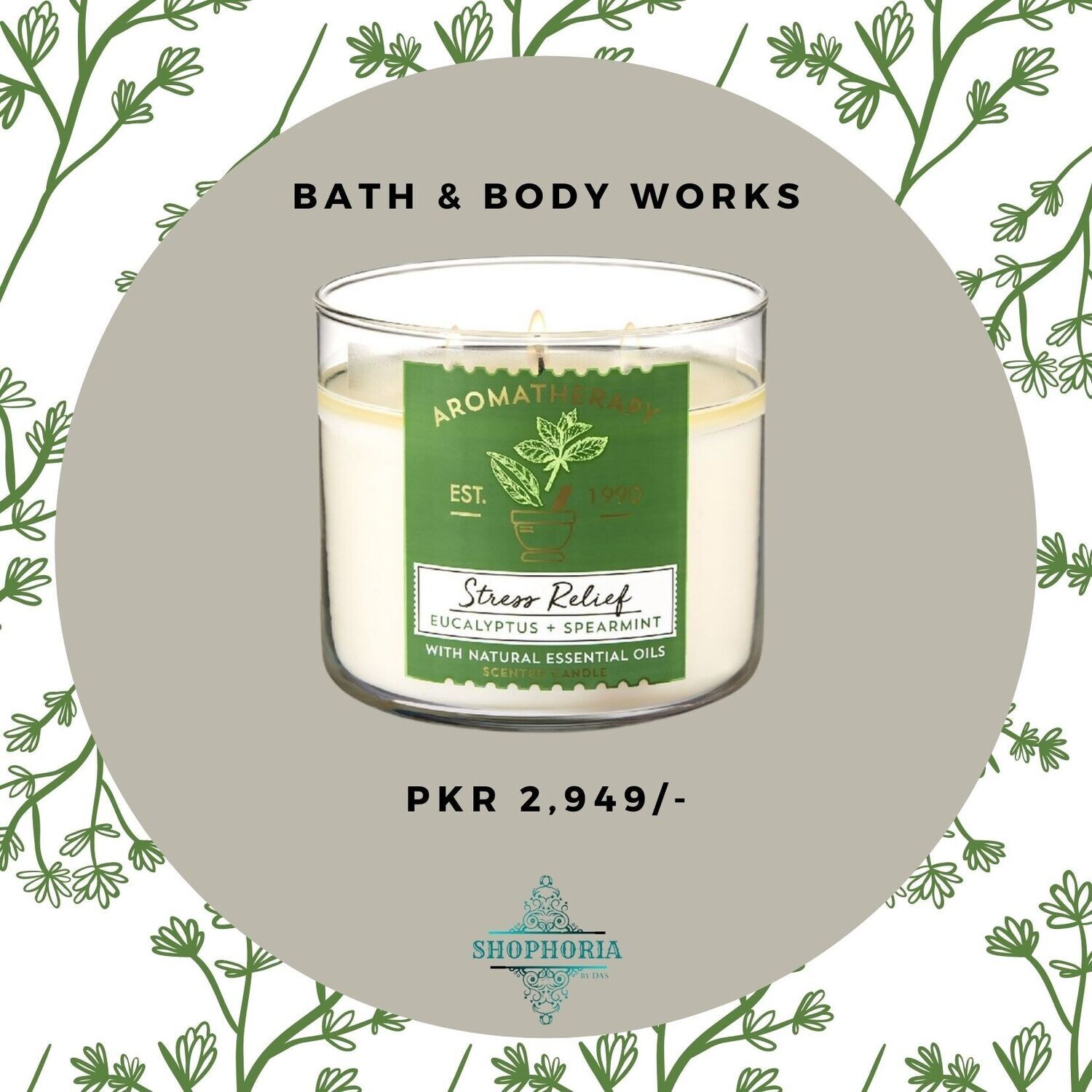 Eucalyptus &amp; Spearmint Aromatherapy three wick candle