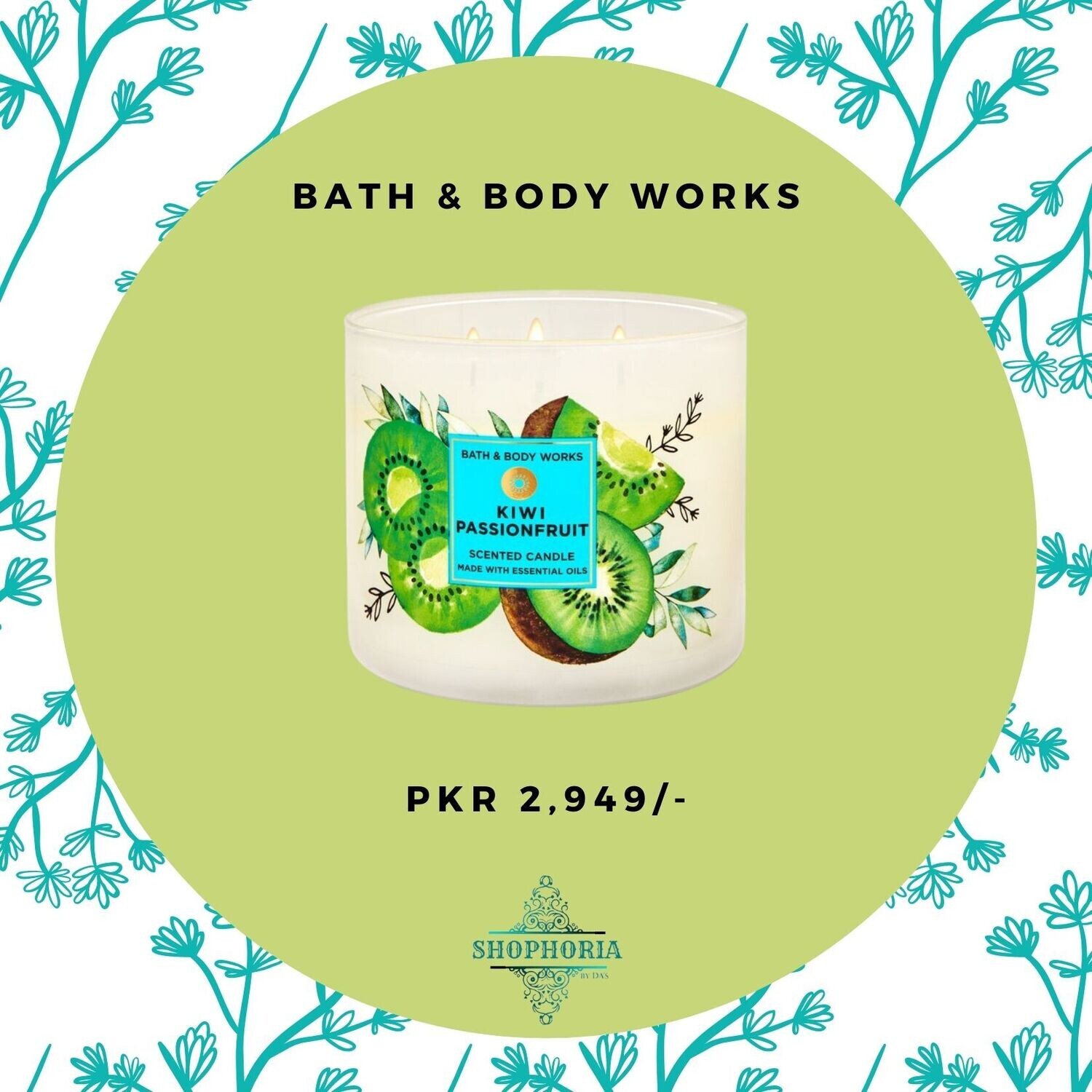 Aloha Kiwi passionfruit three wick candle