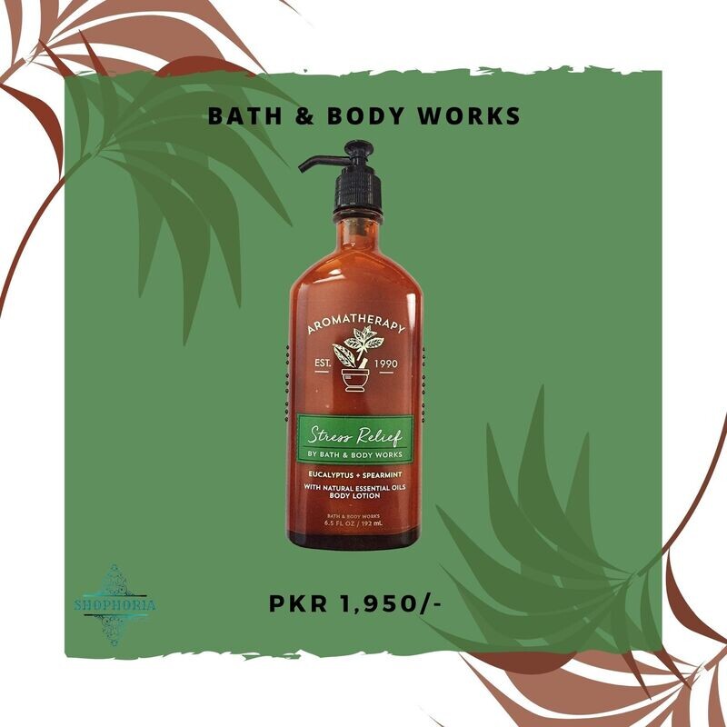 Eucalyptus &amp; Spearmint Stress relief body lotion (A)