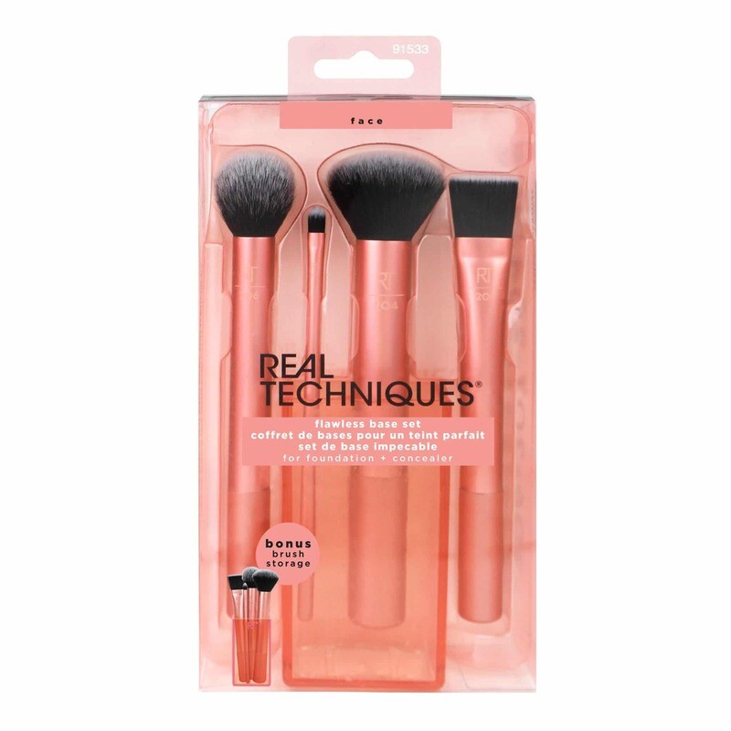 4 piece cruelty-free flawless base brush set