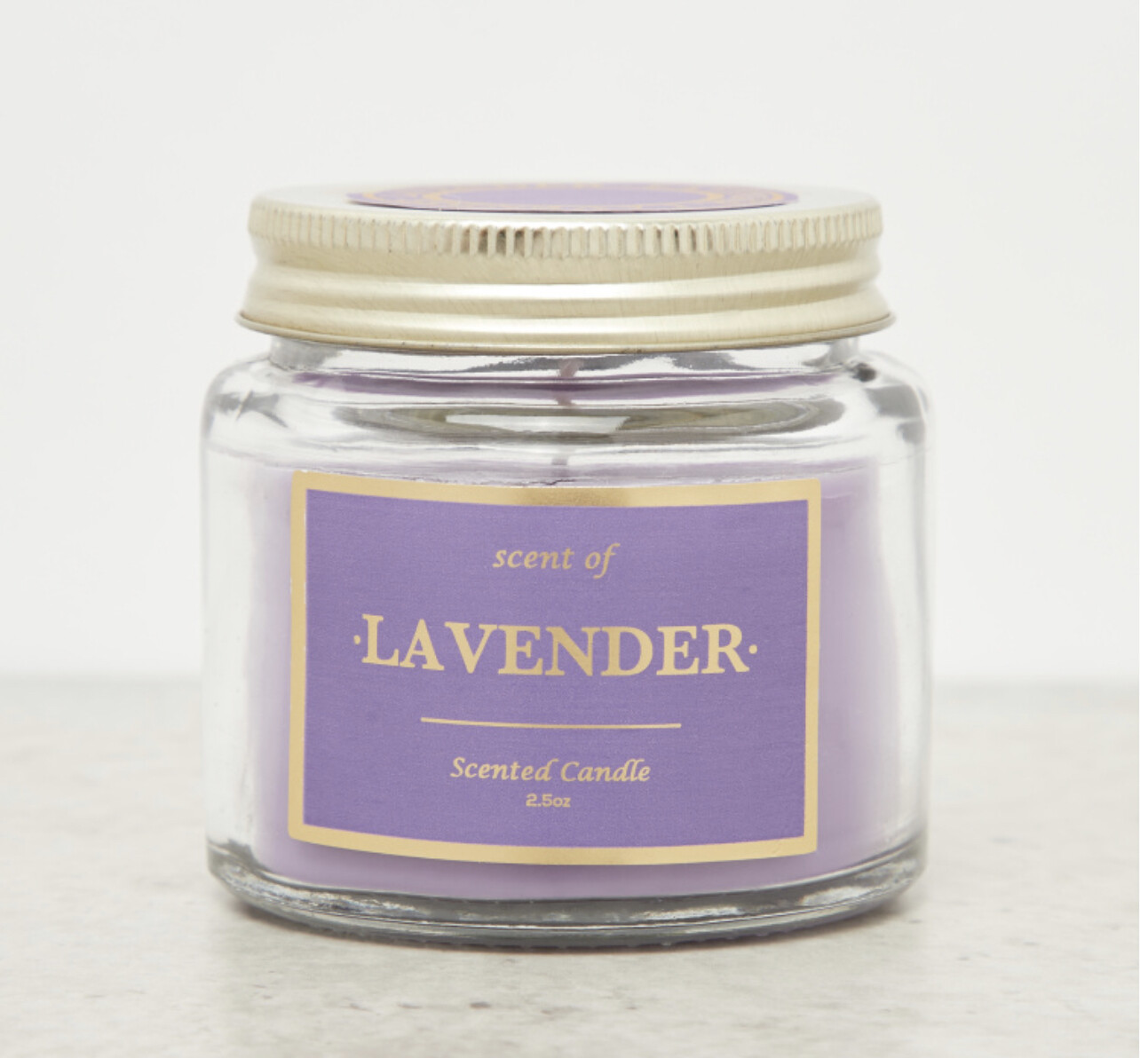 Lavender Scented Jar Candle - 70 gms - Blue