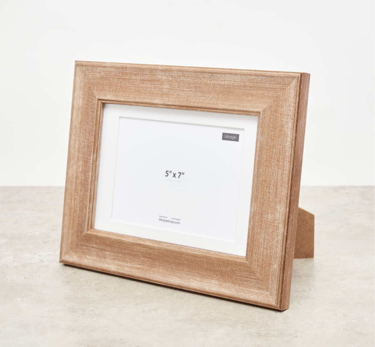Moulded Rectangular Photo Frame - 5x7 inches - Brown