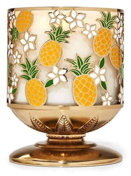 Pineapples &amp; Plumeria Pedestal