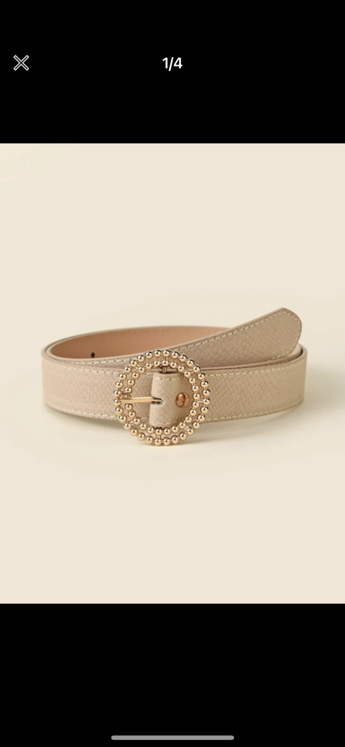 round buckle belt