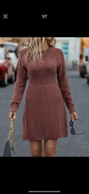 raglan sleeve dress rusty rose