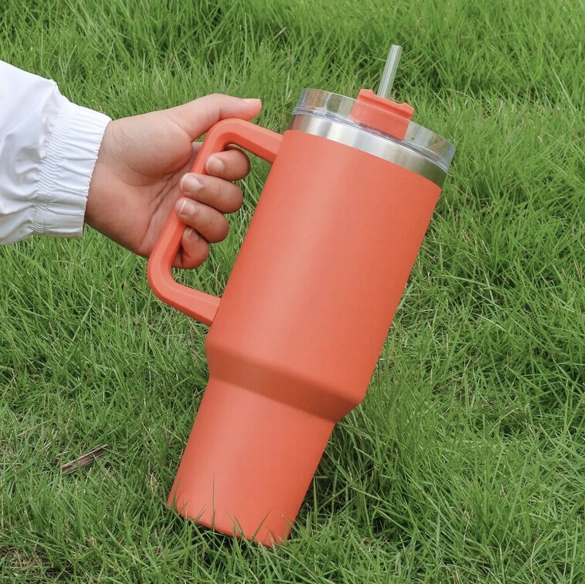 orange tumbler