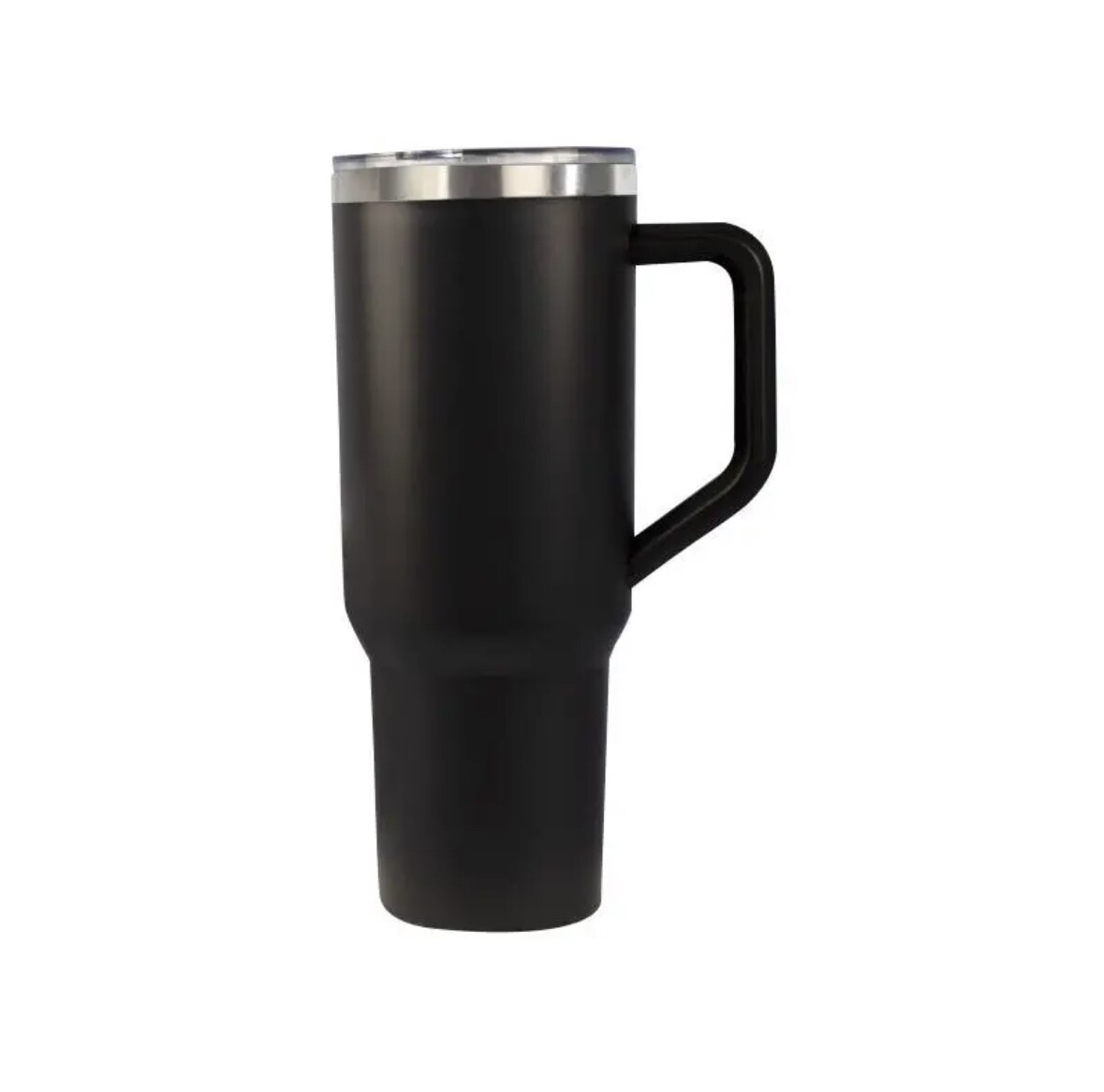 black tumbler