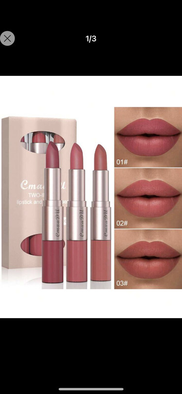 Liquid lipcolor,3pcs double ended