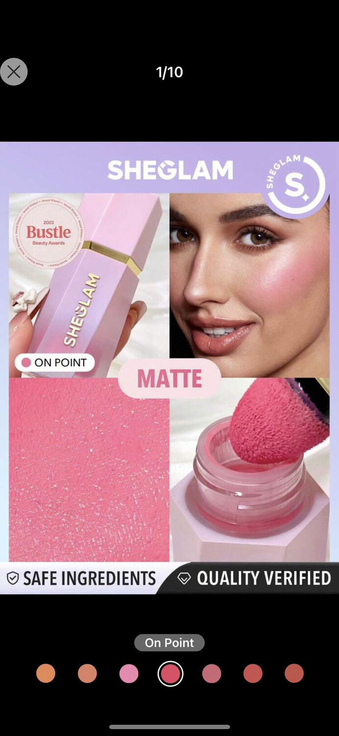 blush on point