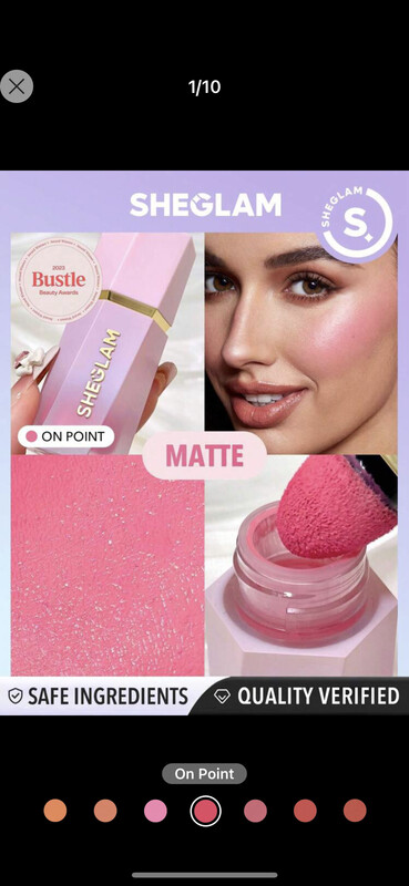 blush on point