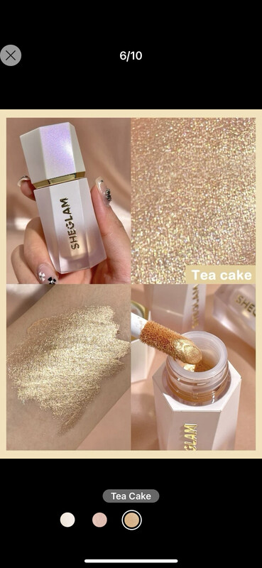 liquid highlighter tea cake