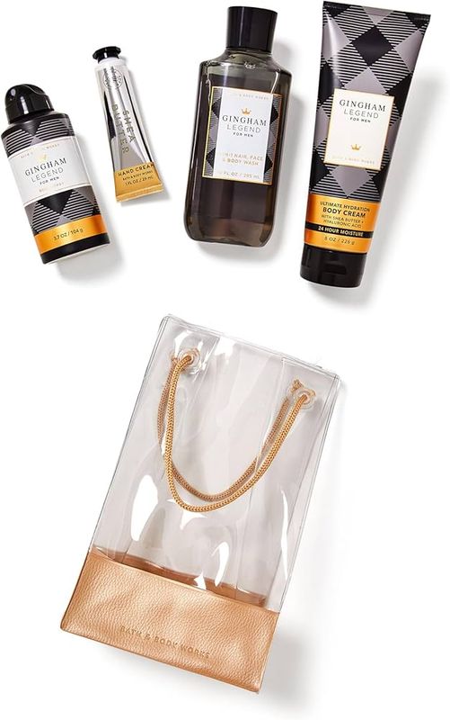 gingham legend gift bag set