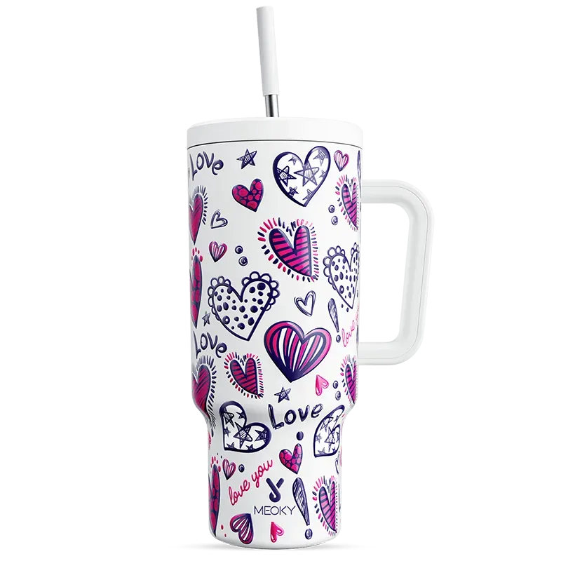 meoky heart tumbler