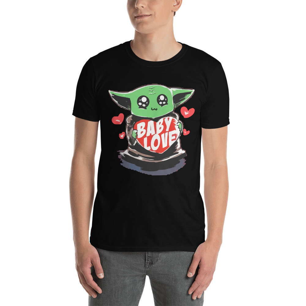 Baby Love Cute Baby Yoda Heart Gift Short-Sleeve Unisex T-Shirt