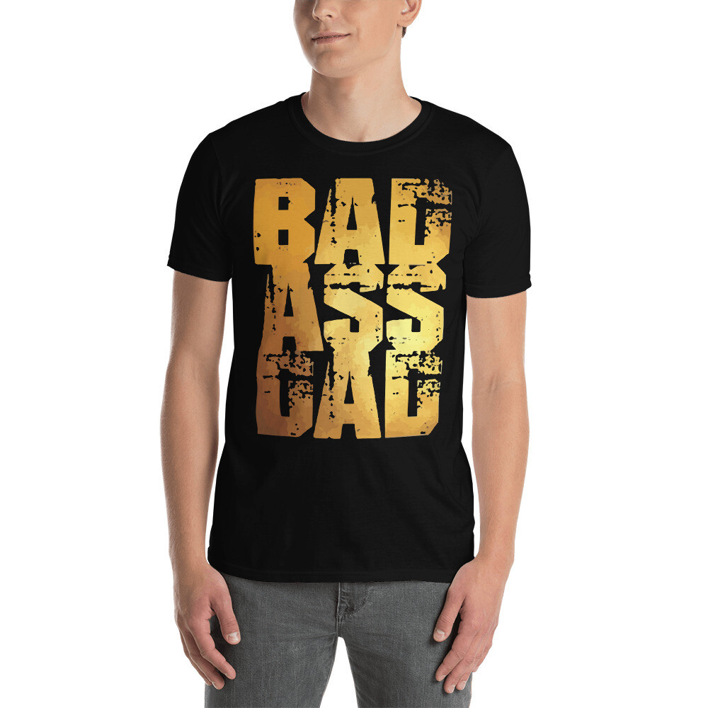 Funny Badass Dad Gift Tee Short-Sleeve Unisex T-Shirt