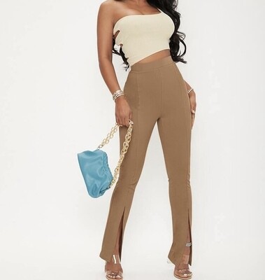 Split hem pants