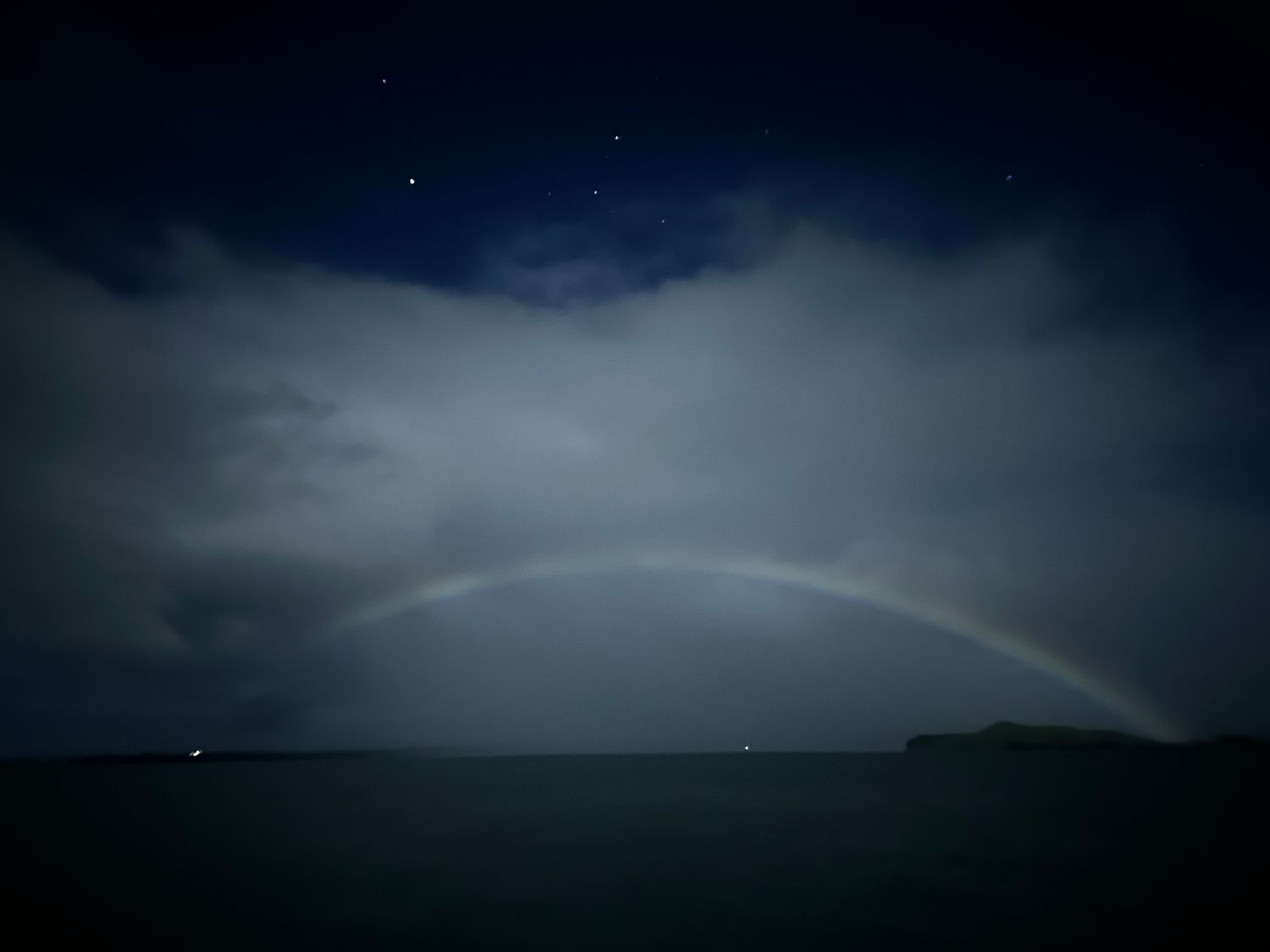 Super Rare Moonbow Connecting Motutapu to Browns Island