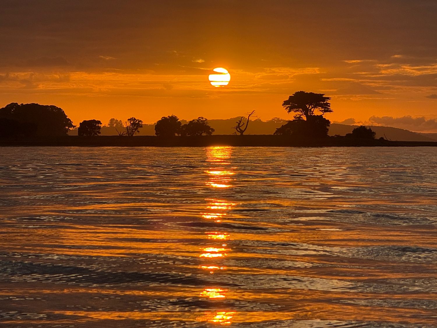 Sunrise on Browns from the Water