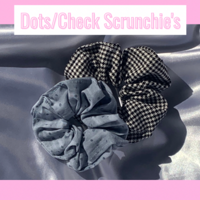 Dots/Check Scrunchie&#39;s