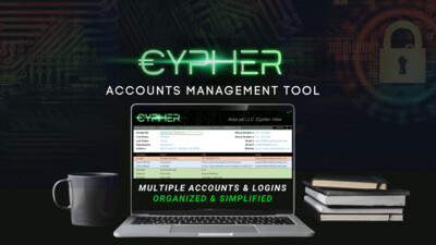 CYPHER - Login & Password Manager (Excel Template)